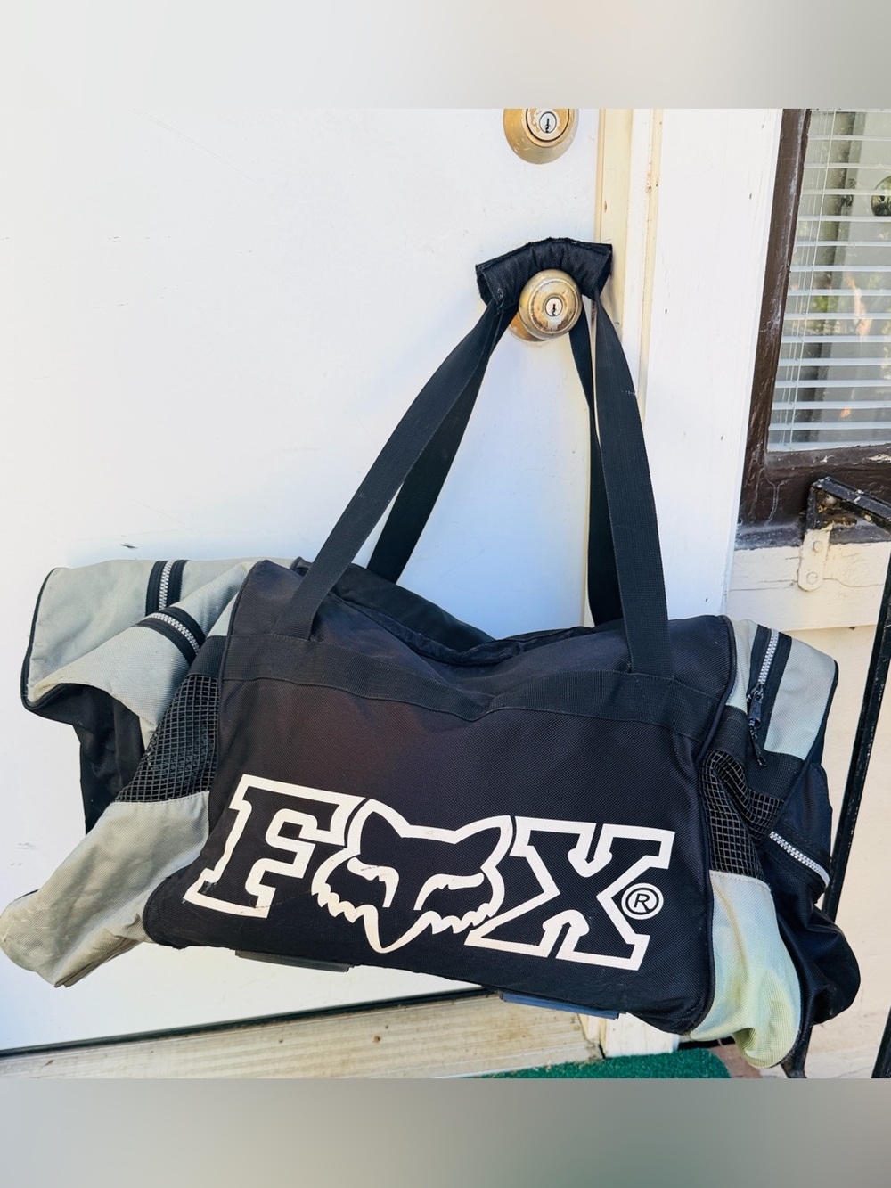 Fox Racing Latge Duffel Bag with White Fox Logo